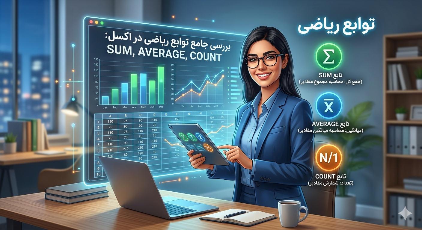 توابع پایه اکسل برای دانشجویان حسابداری